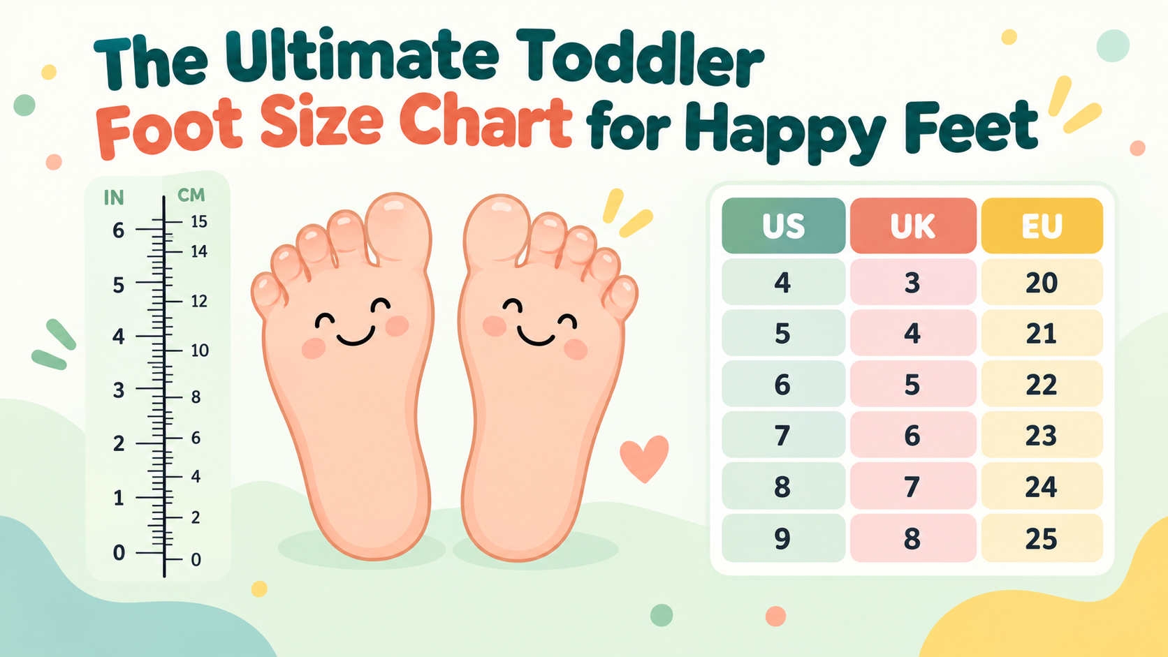 The Ultimate Toddler Foot Size Chart for Happy Feet