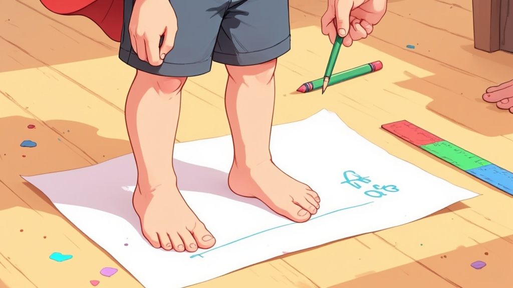A Fun Guide to Measuring Your Kid's Shoe Size at Home